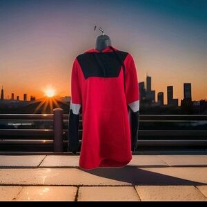 Red and Black Men's Hoodie